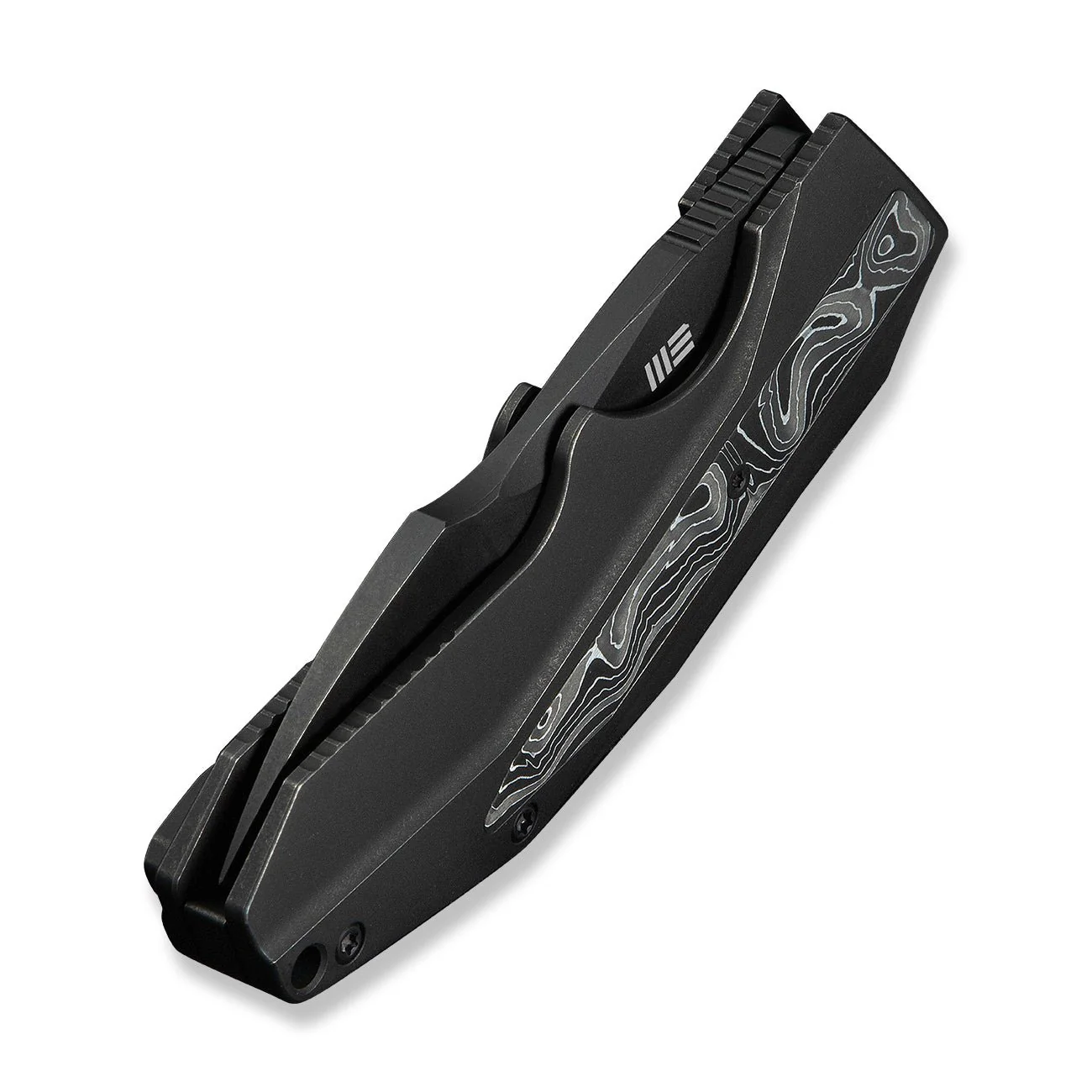 WEKNIFE Coral SLT Flipper Knife Titanium & Carbon Fiber Handle (2.95" CPM 20CV Blade) WE24044-1 - Image 8