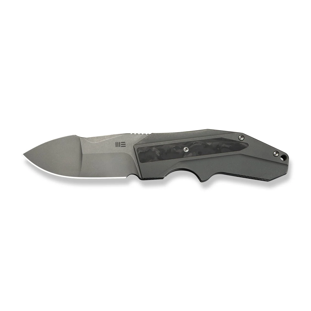 WEKNIFE Coral SLT Flipper Knife Titanium & Carbon Fiber Handle (2.95" CPM 20CV Blade) WE24044-2 - Image 5
