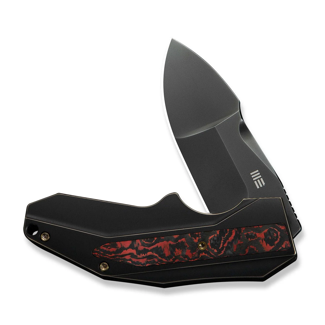 WEKNIFE Coral SLT Flipper Knife Titanium & FatCarbon Fiber Handle (2.95" CPM 20CV Blade) WE24044-3 - Image 4