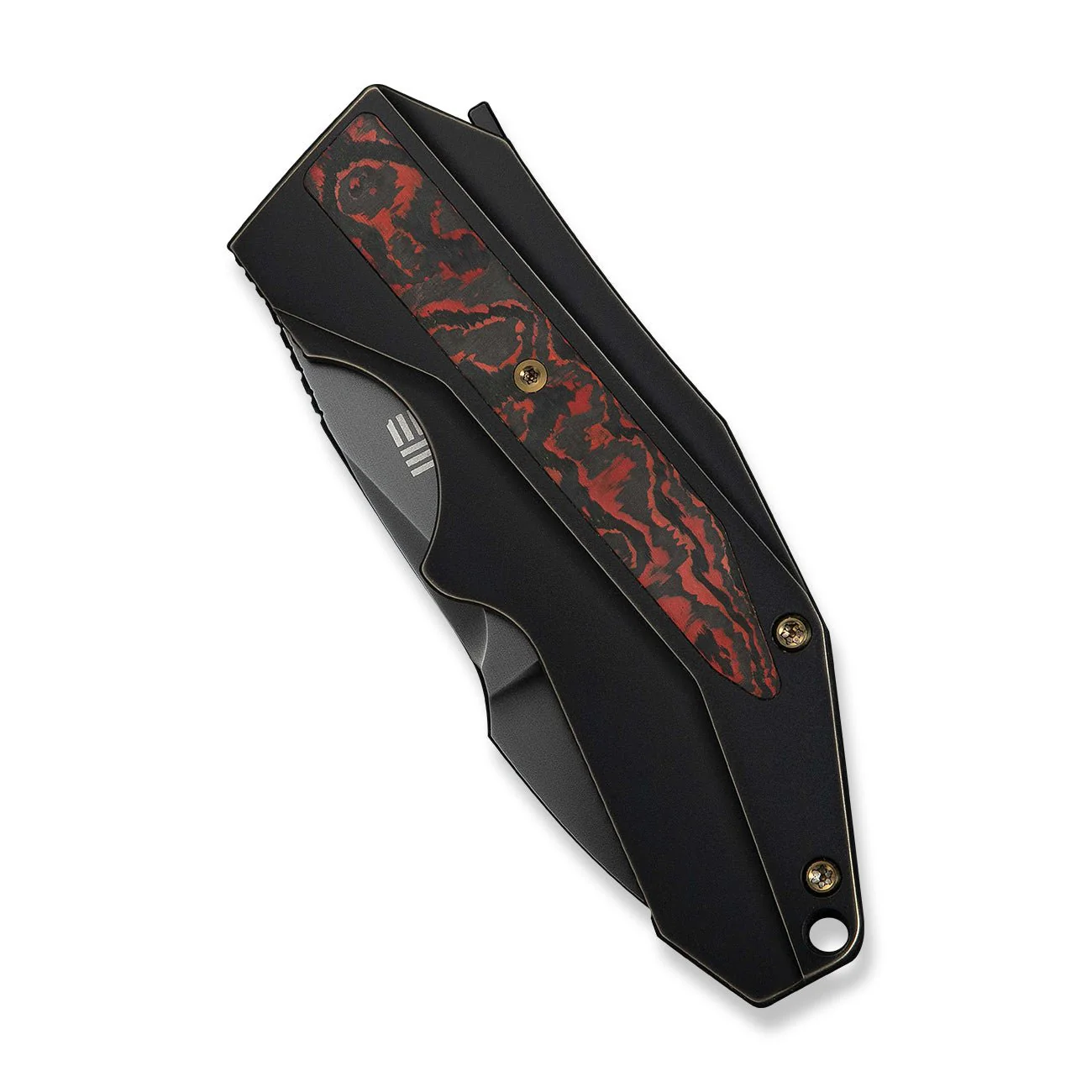 WEKNIFE Coral SLT Flipper Knife Titanium & FatCarbon Fiber Handle (2.95" CPM 20CV Blade) WE24044-3 - Image 6