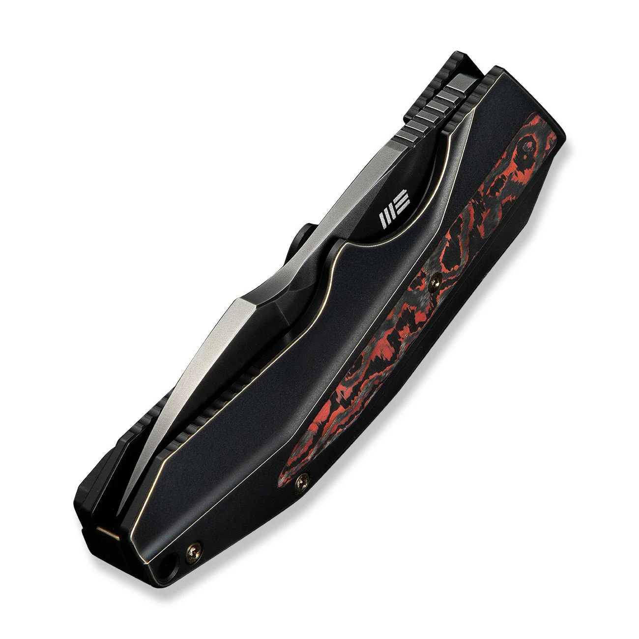 WEKNIFE Coral SLT Flipper Knife Titanium & FatCarbon Fiber Handle (2.95" CPM 20CV Blade) WE24044-3 - Image 8