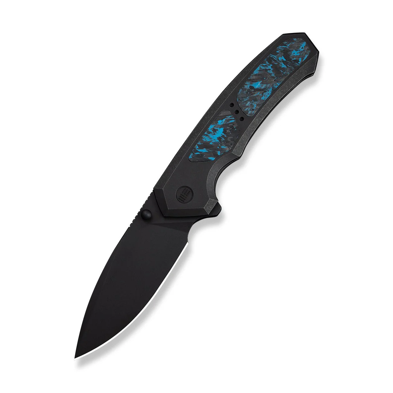 WEKNIFE Corwyn Flipper & Thumb Stud Knife Black Titanium & Carbon Fiber Handle (3.7" M390 Blade) WE24088-1 - Image 3
