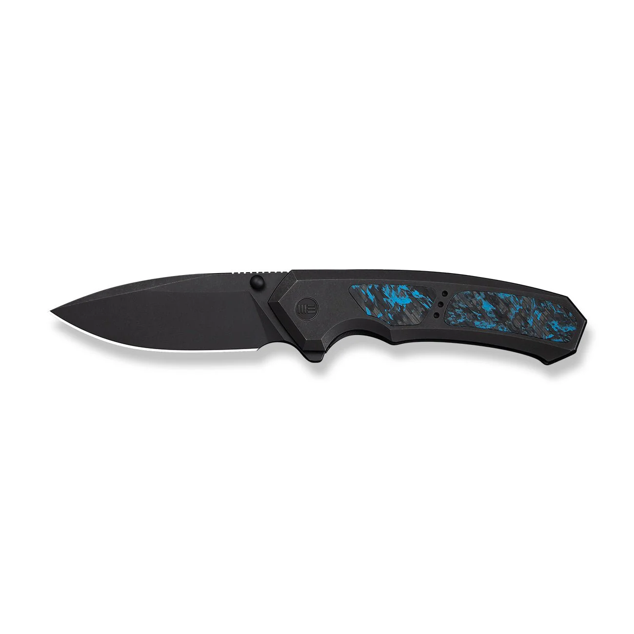 WEKNIFE Corwyn Flipper & Thumb Stud Knife Black Titanium & Carbon Fiber Handle (3.7" M390 Blade) WE24088-1 - Image 4