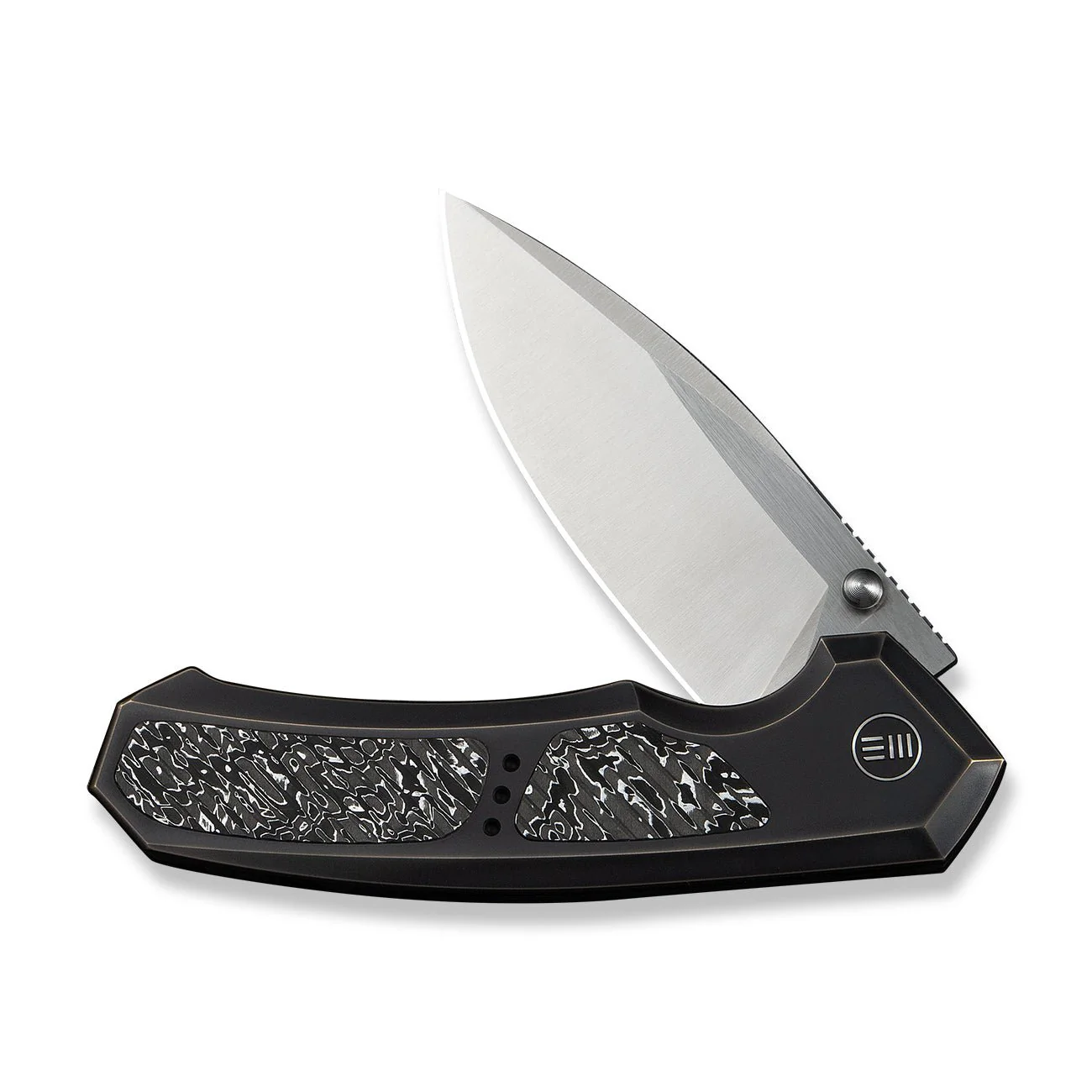 WEKNIFE Corwyn Flipper & Thumb Stud Knife Titanium & Carbon Fiber Handle (3.7" M390 Blade) WE24088-3 - Image 5