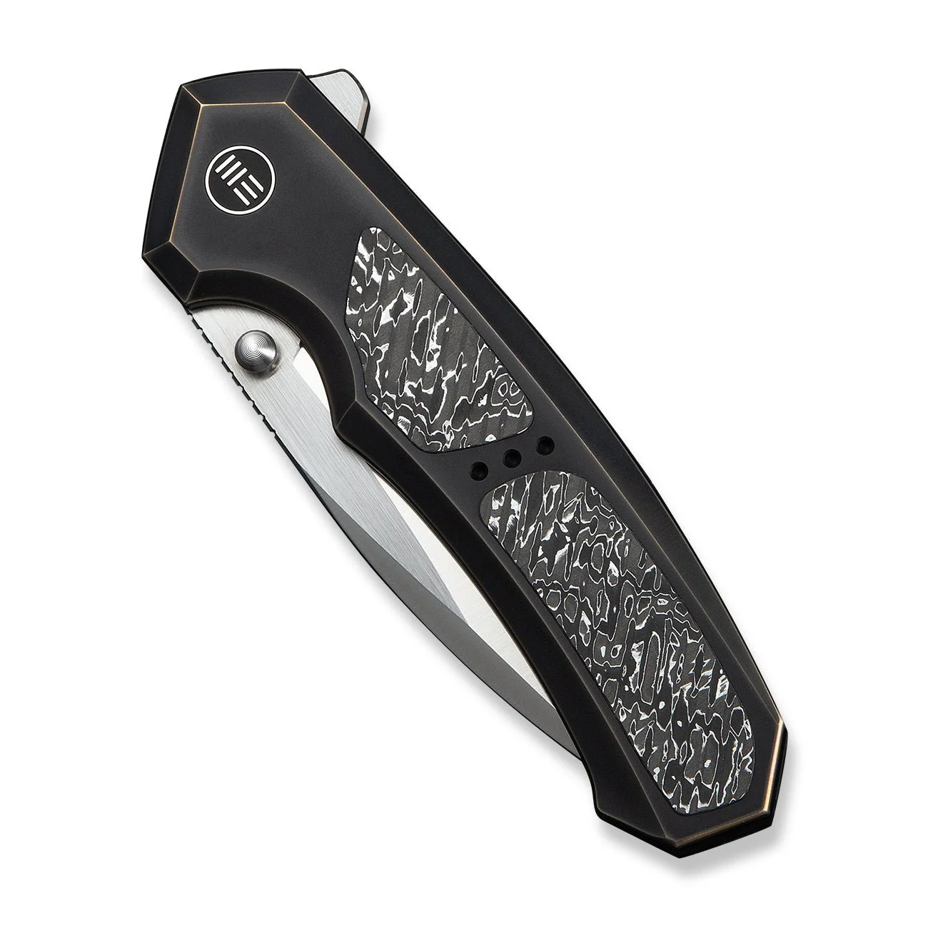 WEKNIFE Corwyn Flipper & Thumb Stud Knife Titanium & Carbon Fiber Handle (3.7" M390 Blade) WE24088-3 - Image 6