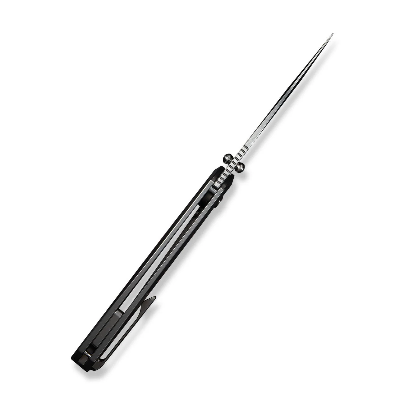 WEKNIFE Corwyn Flipper & Thumb Stud Knife Polished Bead Blasted Titanium & FatCarbon Fiber Handle (3.7" M390 Blade) WE24088-4 - Image 9