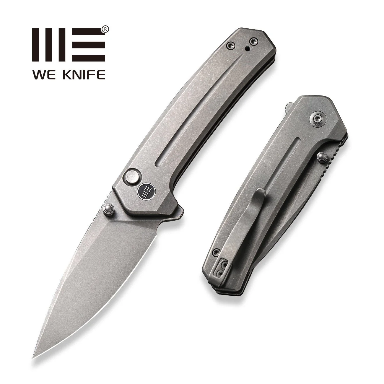 WEKNIFE Culex Flipper & Thumb Stud & Button Lock Knife Titanium Handle (2.97" CPM 20CV Blade) WE21026B-1