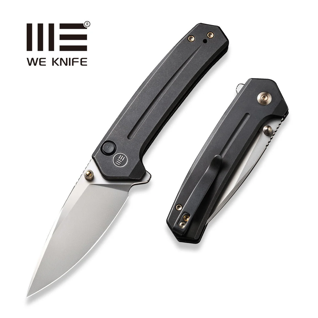 WEKNIFE Culex Flipper & Thumb Stud & Button Lock Knife Titanium Handle (2.97" CPM 20CV Blade) WE21026B-3