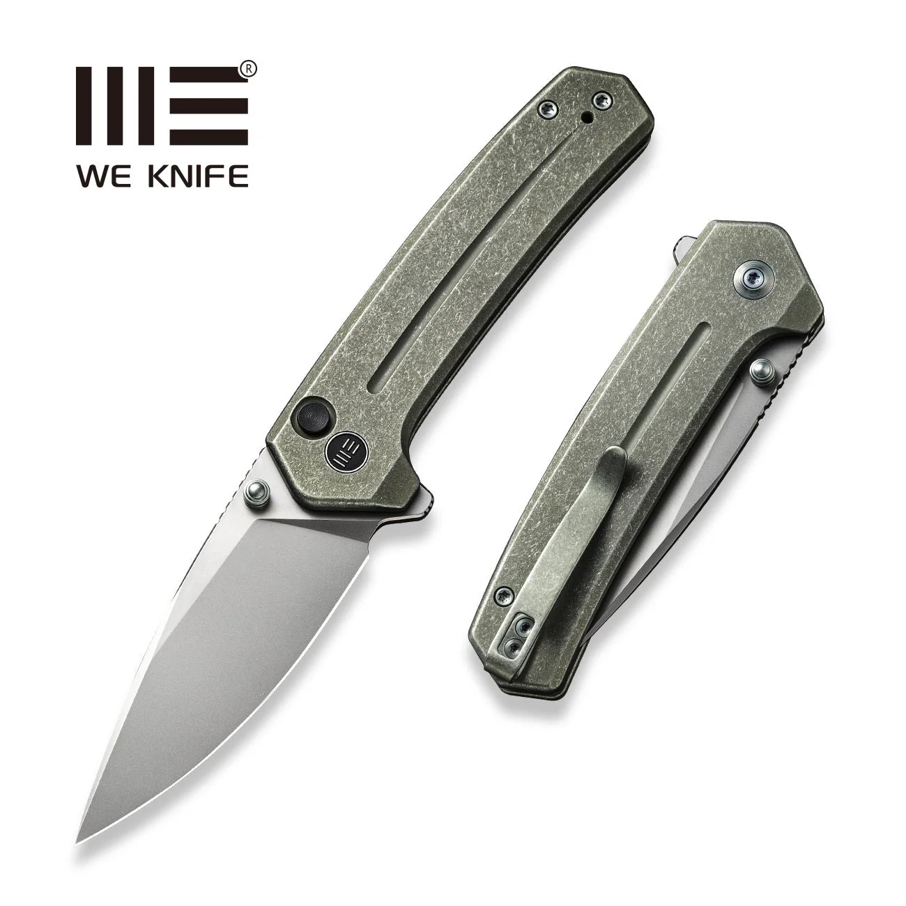 WEKNIFE Culex Flipper & Thumb Stud & Button Lock Knife Titanium Handle (2.97" CPM 20CV Blade) WE21026B-5