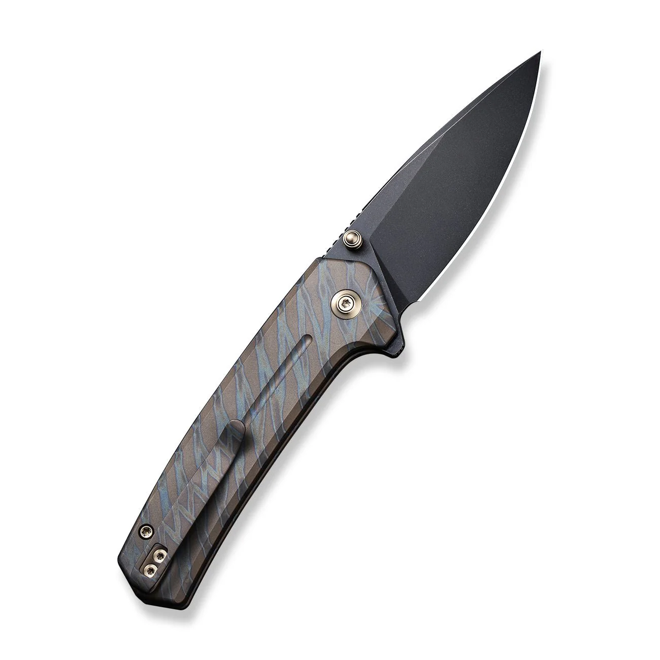 WEKNIFE Culex Flipper & Thumb Stud & Button Lock Knife Titanium Handle (2.97" CPM 20CV Blade) WE21026B-7 - Image 2