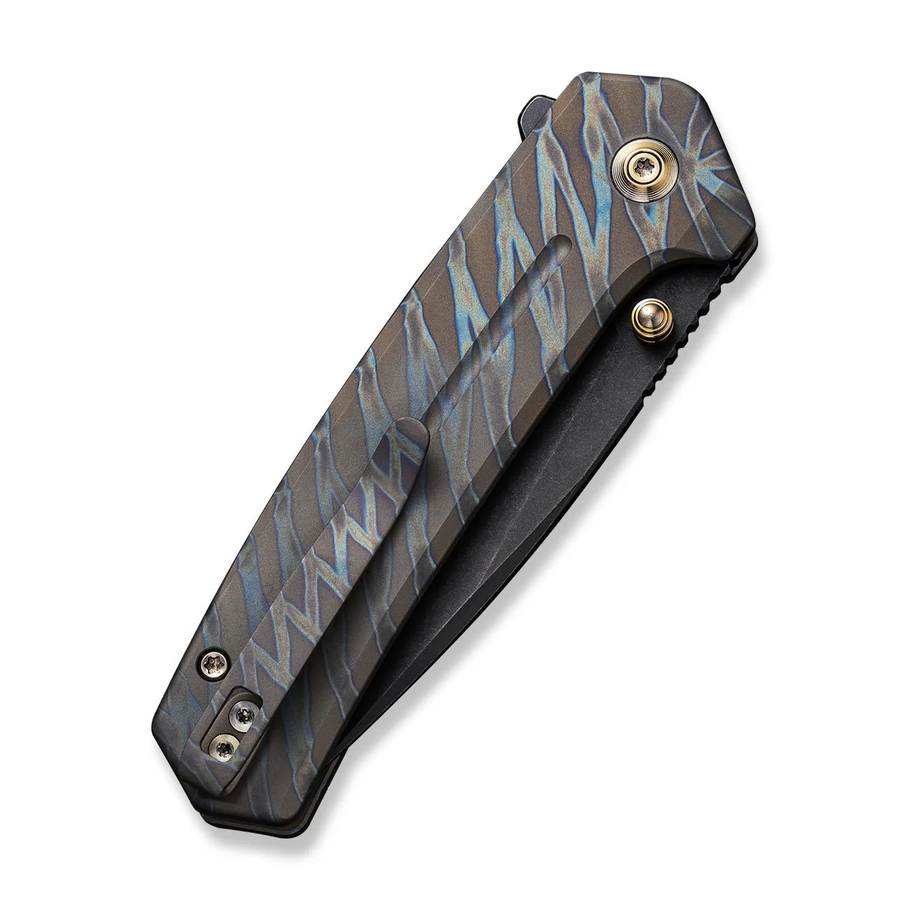 WEKNIFE Culex Flipper & Thumb Stud & Button Lock Knife Titanium Handle (2.97" CPM 20CV Blade) WE21026B-7 - Image 7