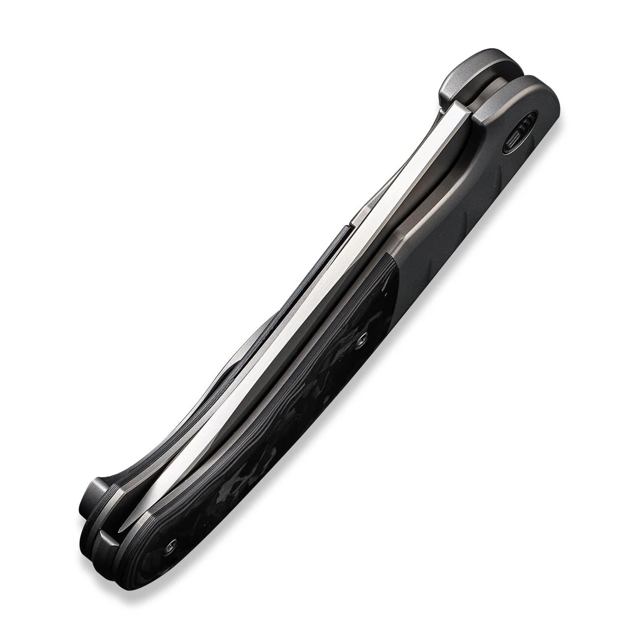 WEKNIFE Curvaceous Flipper Knife Titanium & Carbon Fiber Handle (3.70" CPM 20CV Blade) WE20012-1 - Image 7