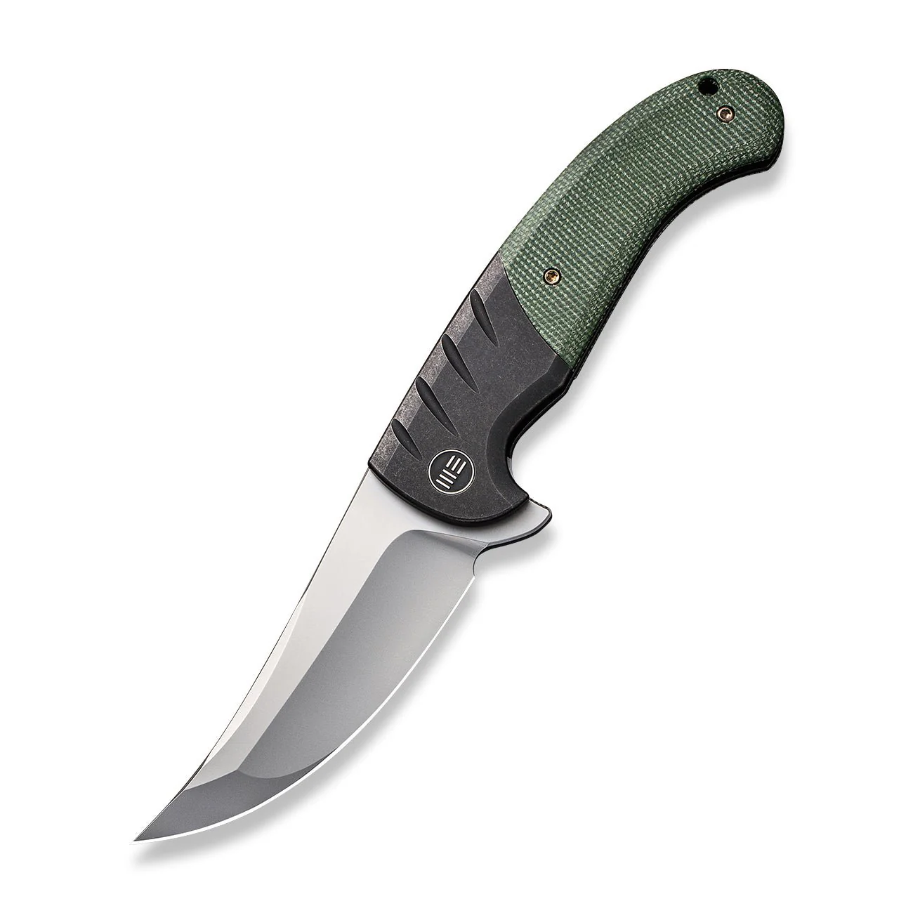 WEKNIFE Curvaceous Flipper Knife Titanium & Micarta Handle (3.70" CPM 20CV Blade) WE20012-2 - Image 3
