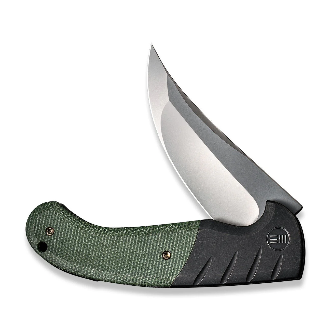 WEKNIFE Curvaceous Flipper Knife Titanium & Micarta Handle (3.70" CPM 20CV Blade) WE20012-2 - Image 4