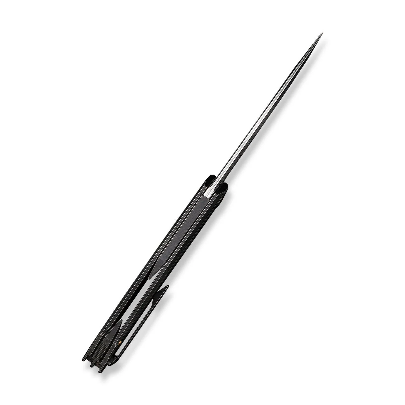 WEKNIFE Cybernetic Top Flipper Knife Titanium Handle (3.91" Damasteel Blade) WE22033-DS1 - Image 9