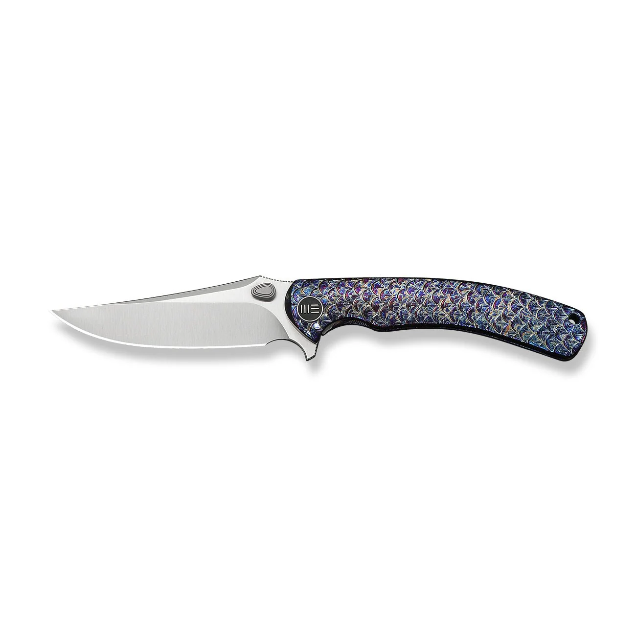 WEKNIFE Dracarys Flipper & Thumb Stud Knife Flamed Titanium Handle (3.58" Satin Finished Bohler M390 Blade) WE25061B-3 - Image 4