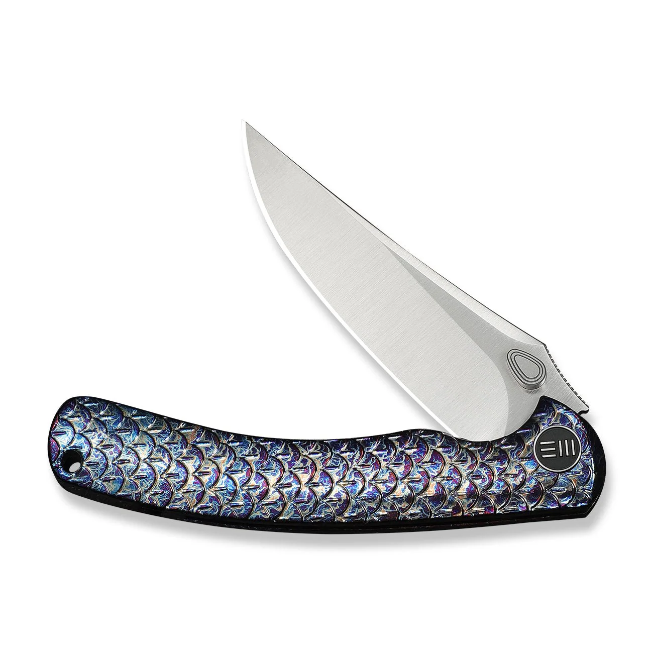 WEKNIFE Dracarys Flipper & Thumb Stud Knife Flamed Titanium Handle (3.58" Satin Finished Bohler M390 Blade) WE25061B-3 - Image 5