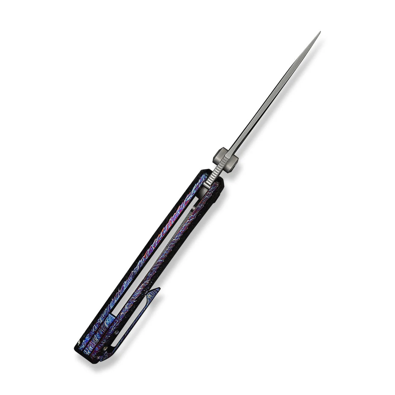 WEKNIFE Dracarys Flipper & Thumb Stud Knife Flamed Titanium Handle (3.58" Satin Finished Bohler M390 Blade) WE25061B-3 - Image 9