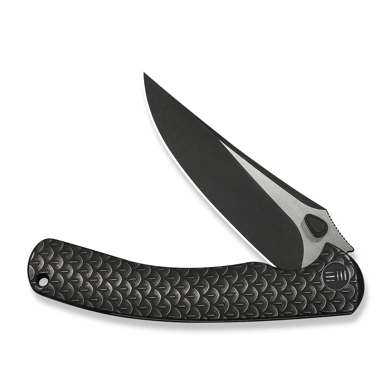 WEKNIFE Dracarys Flipper & Thumb Stud Knife Black Titanium Handle (3.58" Black Stonewashed Bohler M390 Blade, Satin Flat) WE25061B-5 - Image 5