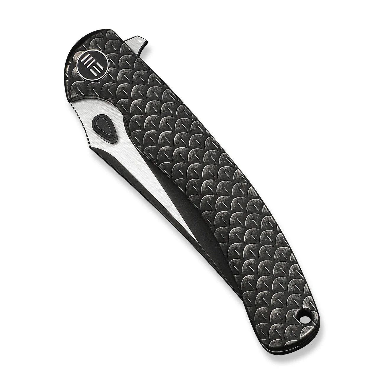 WEKNIFE Dracarys Flipper & Thumb Stud Knife Black Titanium Handle (3.58" Black Stonewashed Bohler M390 Blade, Satin Flat) WE25061B-5 - Image 6