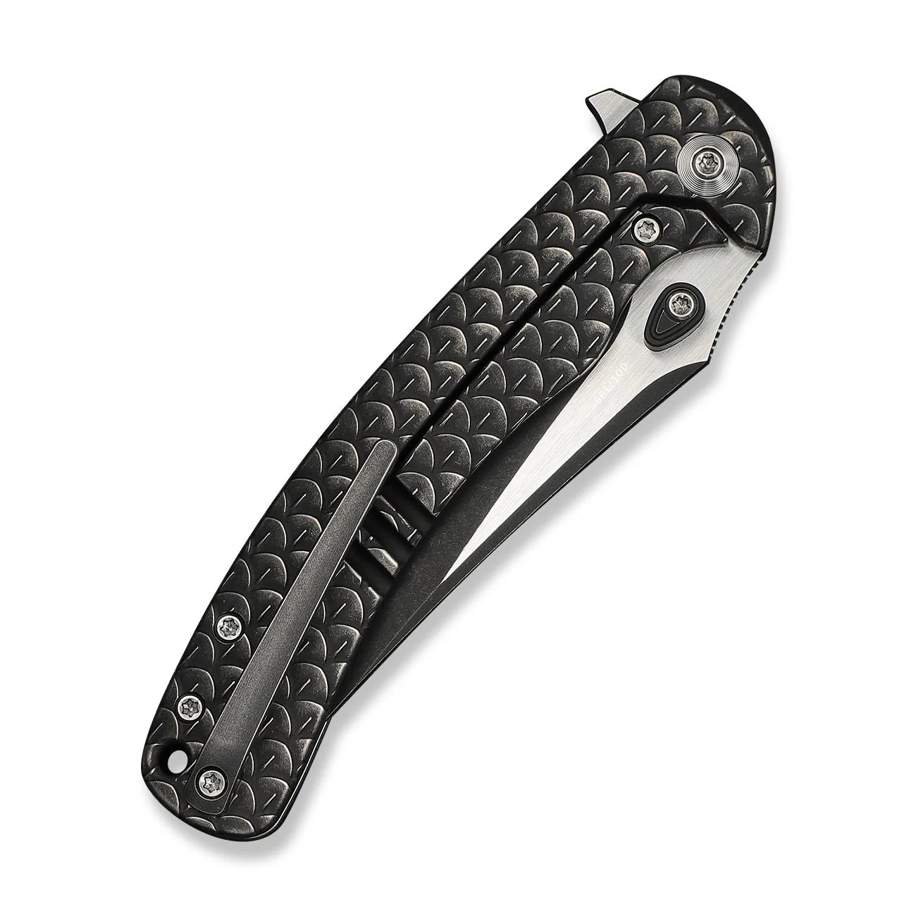 WEKNIFE Dracarys Flipper & Thumb Stud Knife Black Titanium Handle (3.58" Black Stonewashed Bohler M390 Blade, Satin Flat) WE25061B-5 - Image 7
