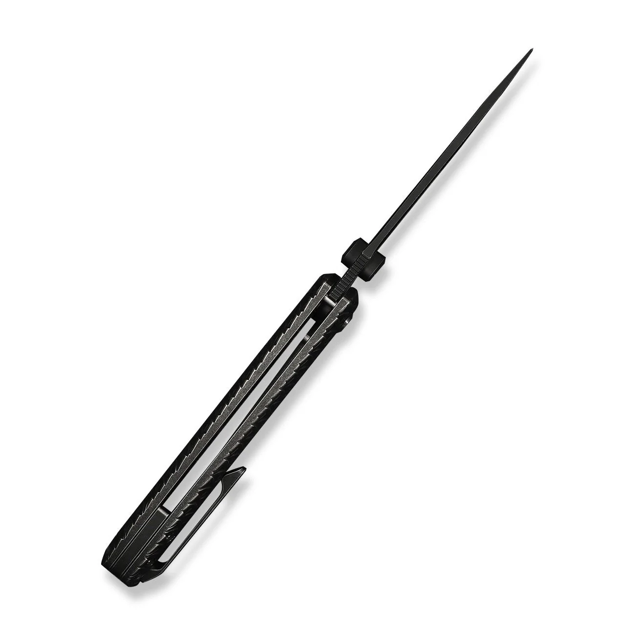WEKNIFE Dracarys Flipper & Thumb Stud Knife Black Titanium Handle (3.58" Black Stonewashed Bohler M390 Blade, Satin Flat) WE25061B-5 - Image 9