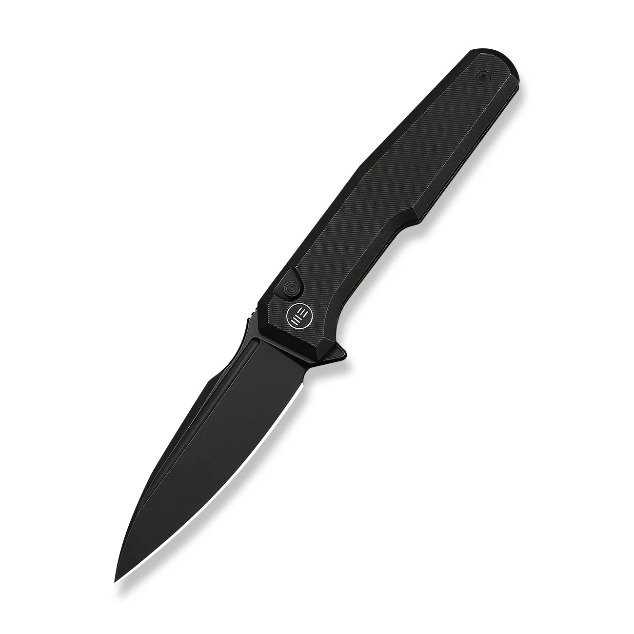 WEKNIFE Dressytak Flipper & Button Lock Knife Black Titanium Handle (3.37" Black Stonewashed Bohler M390 Blade) WE25059-1 - Image 3