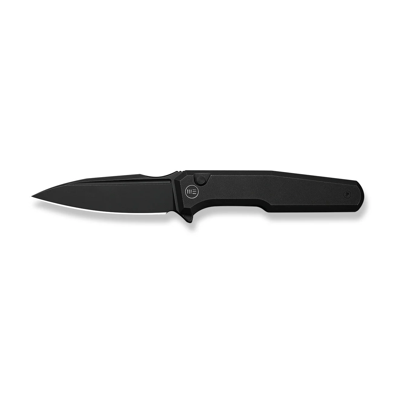WEKNIFE Dressytak Flipper & Button Lock Knife Black Titanium Handle (3.37" Black Stonewashed Bohler M390 Blade) WE25059-1 - Image 4