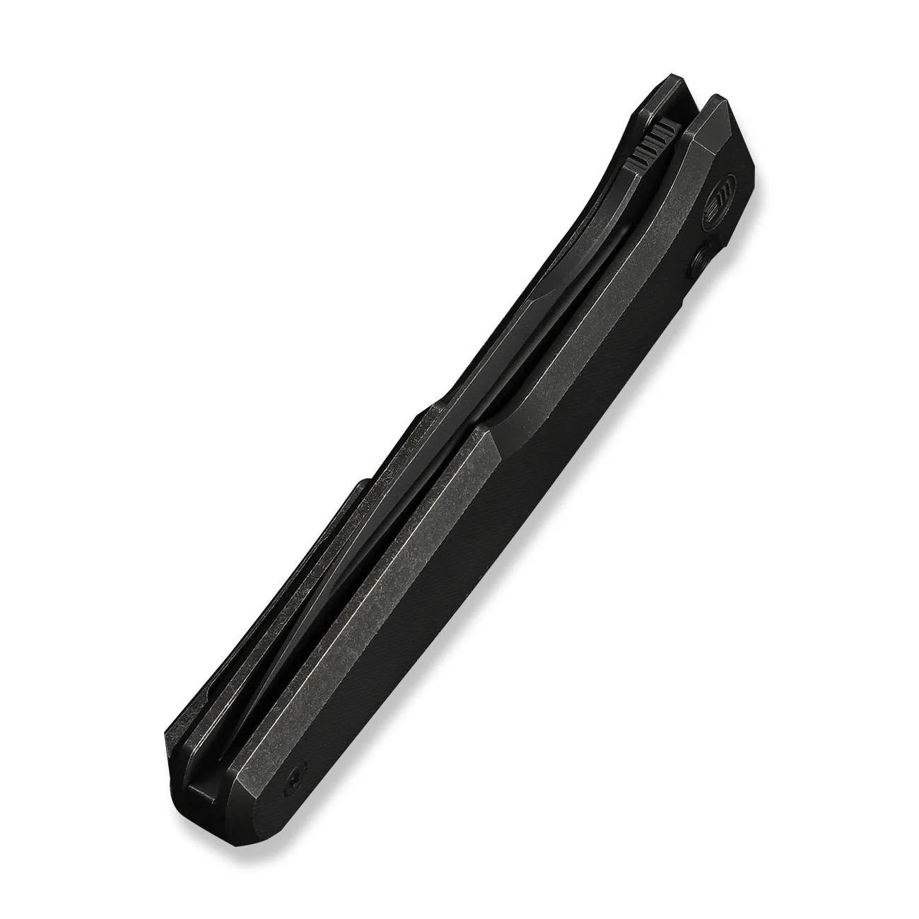 WEKNIFE Dressytak Flipper & Button Lock Knife Black Titanium Handle (3.37" Black Stonewashed Bohler M390 Blade) WE25059-1 - Image 8