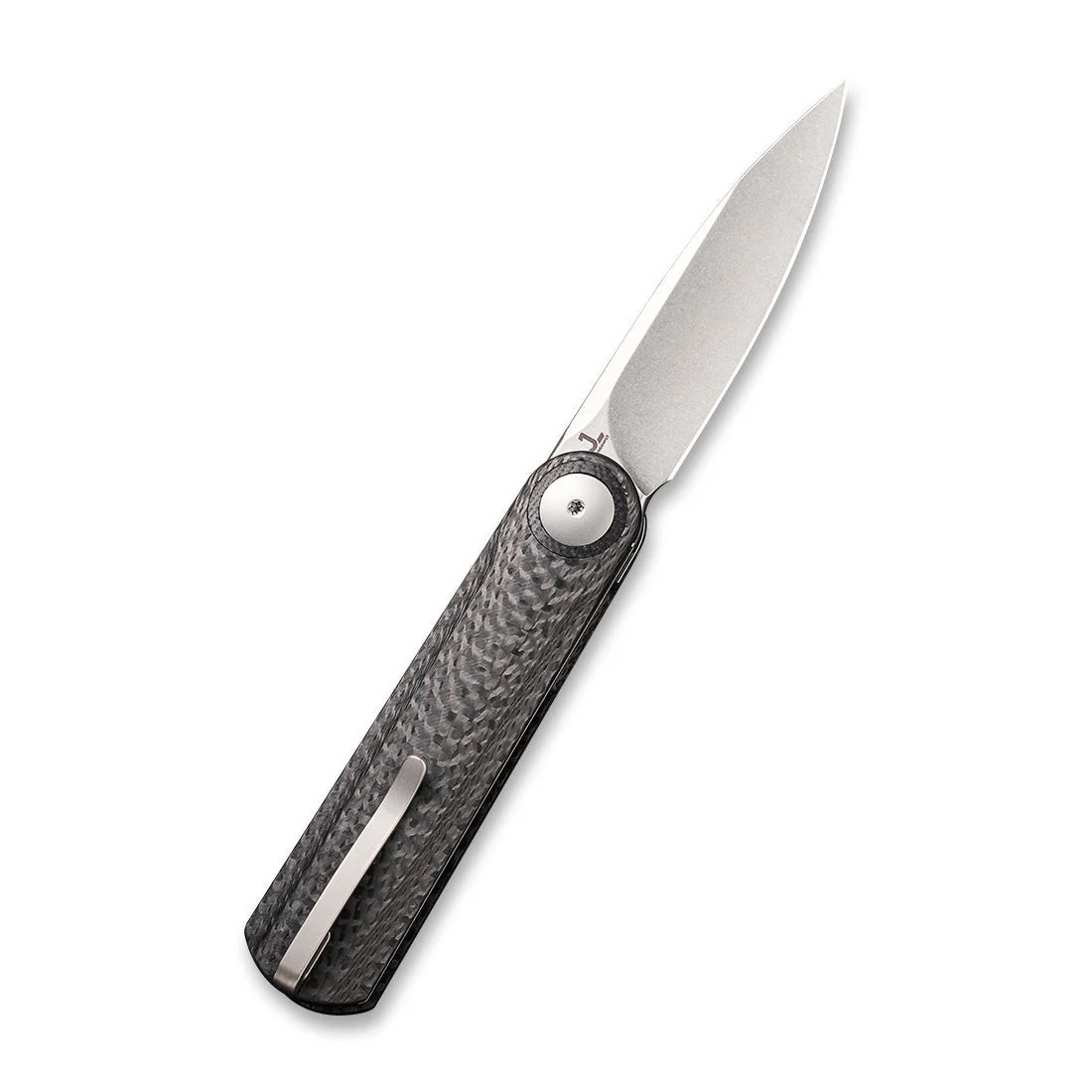 WEKNIFE Eidolon Front Flipper Knife Carbon Fiber Integral Handle (2.86" CPM 20CV Blade) WE19074A-C - Image 2