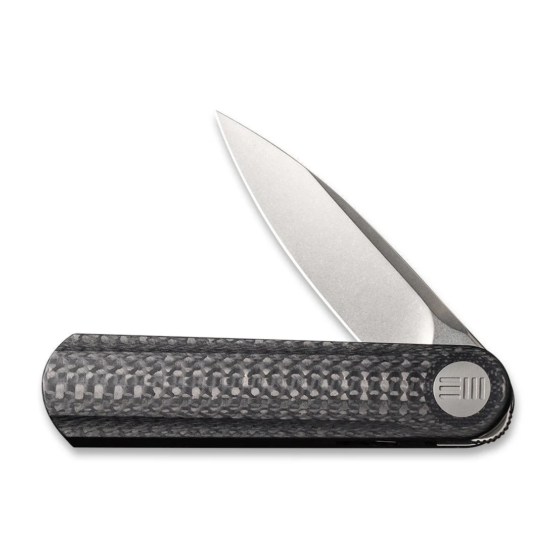 WEKNIFE Eidolon Front Flipper Knife Carbon Fiber Integral Handle (2.86" CPM 20CV Blade) WE19074A-C - Image 4