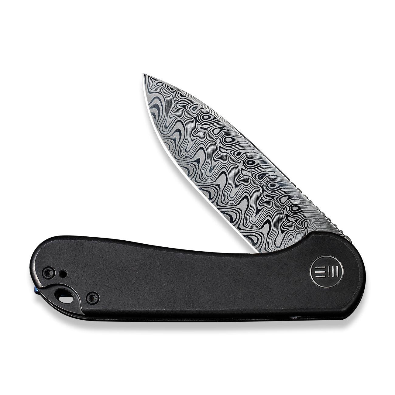 WEKNIFE Elementum Flipper Knife Titanium Handle (2.96" Damasteel Blade) WE18062X-DS1 - Image 5