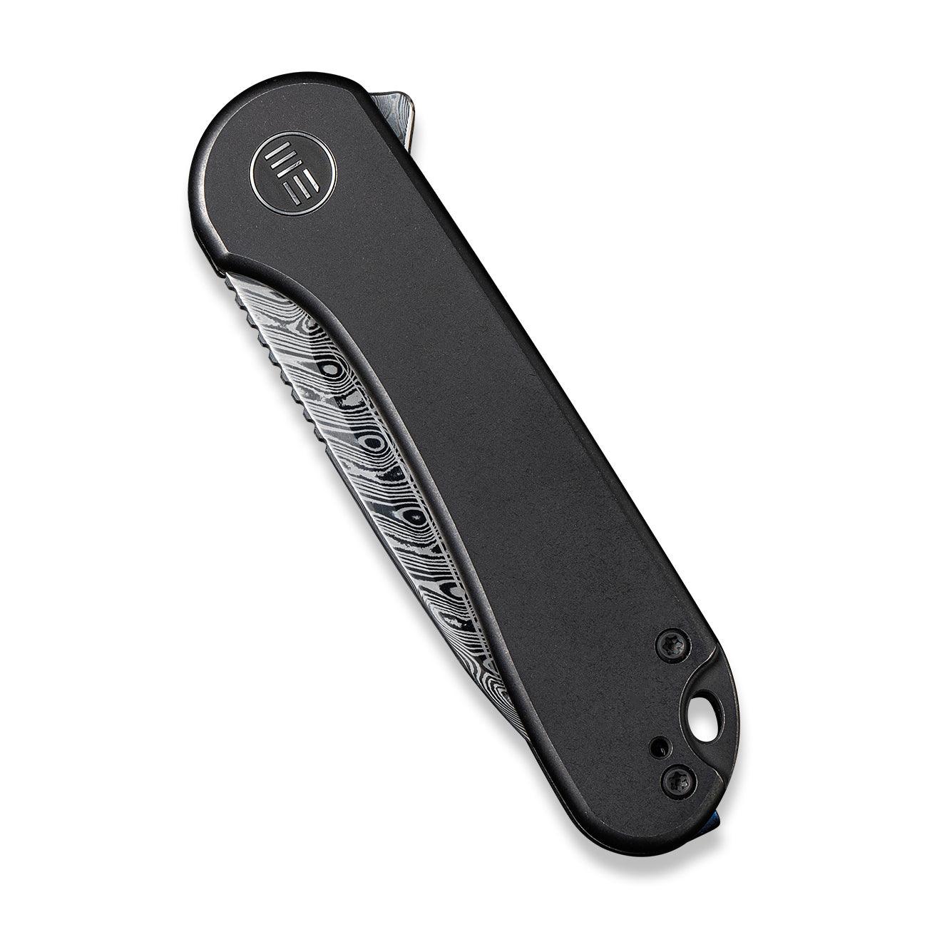 WEKNIFE Elementum Flipper Knife Titanium Handle (2.96" Damasteel Blade) WE18062X-DS1 - Image 6
