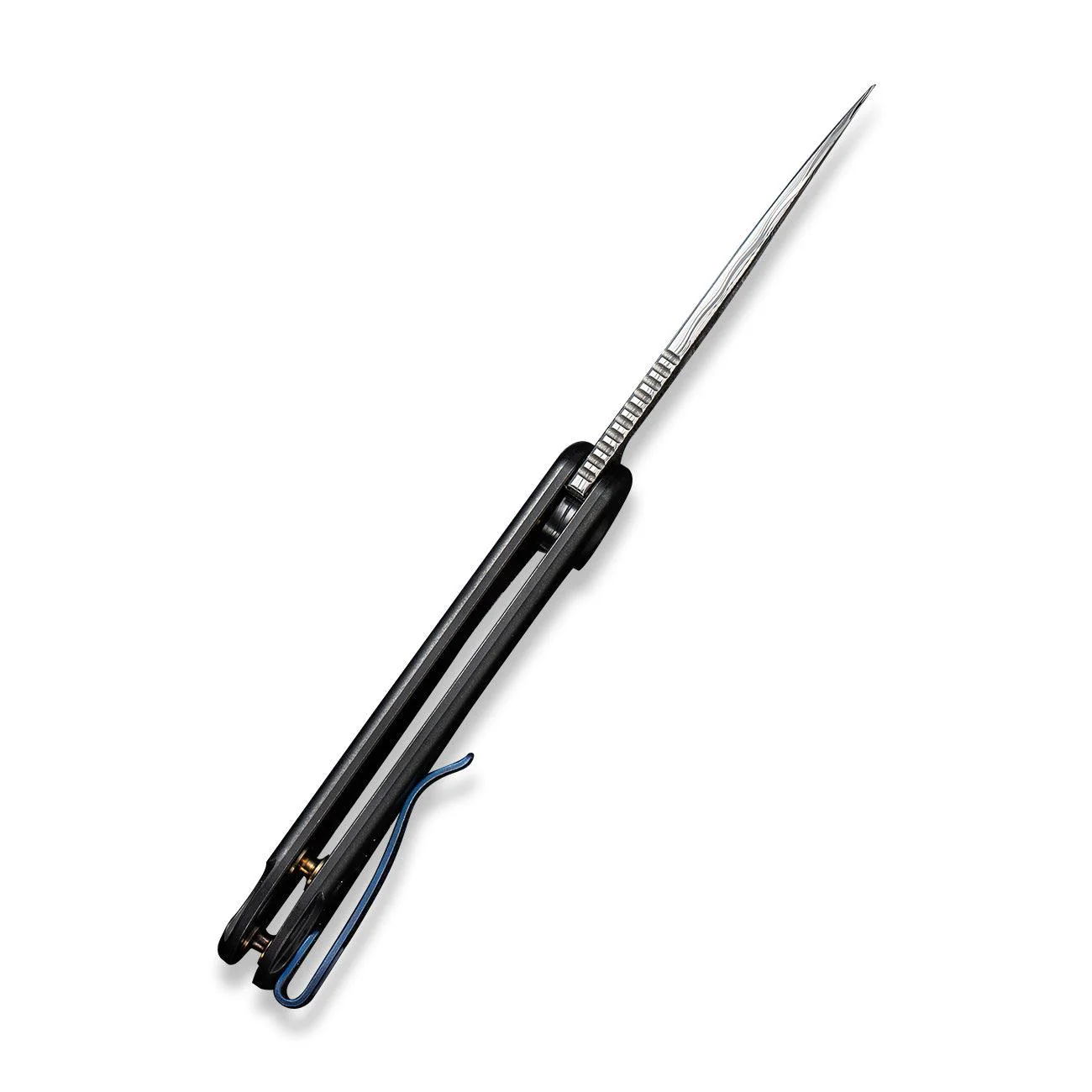 WEKNIFE Elementum Flipper Knife Titanium Handle (2.96" Damasteel Blade) WE18062X-DS1 - Image 9
