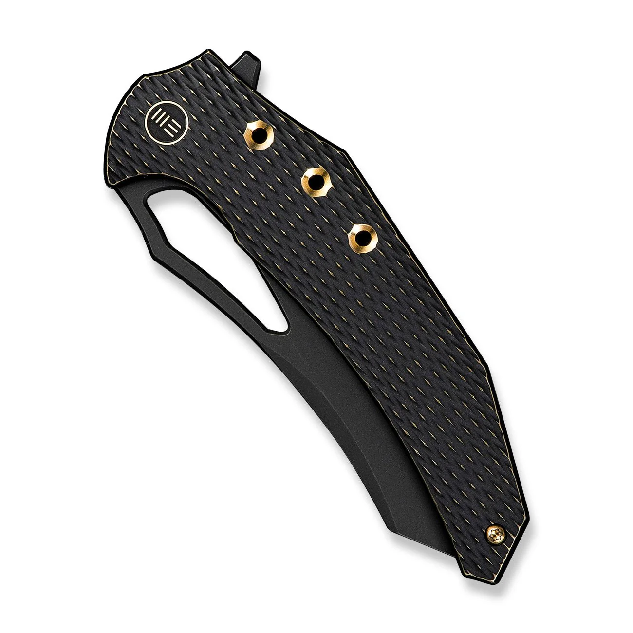 WEKNIFE Epaulette Flipper & Thumb Hole Knife Titanium Handle (3.45" M390 Blade) WE24024-1 - Image 6