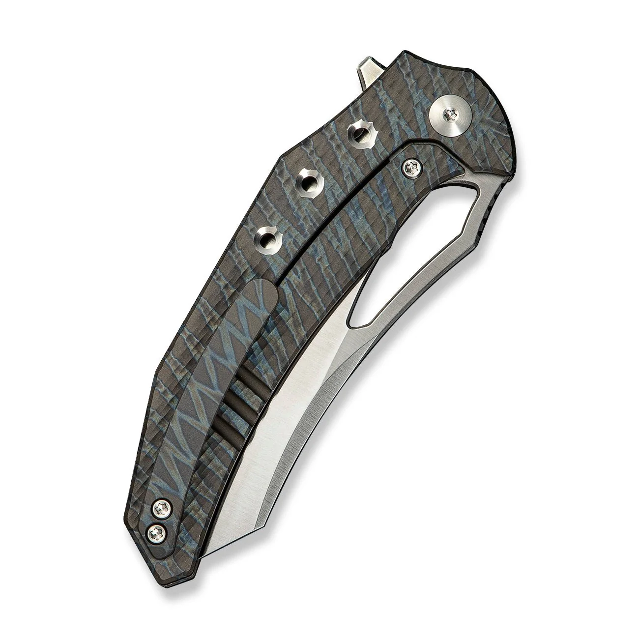 WEKNIFE Epaulette Flipper & Thumb Hole Knife Titanium Handle (3.45" M390 Blade) WE24024-2 - Image 7