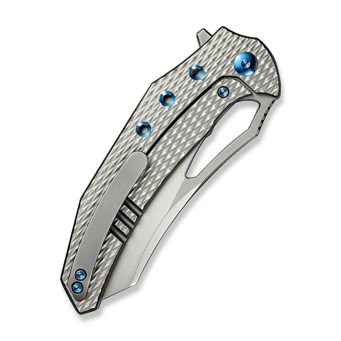 WEKNIFE Epaulette Flipper & Thumb Hole Knife Titanium Handle (3.45" M390 Blade) WE24024-3 - Image 7
