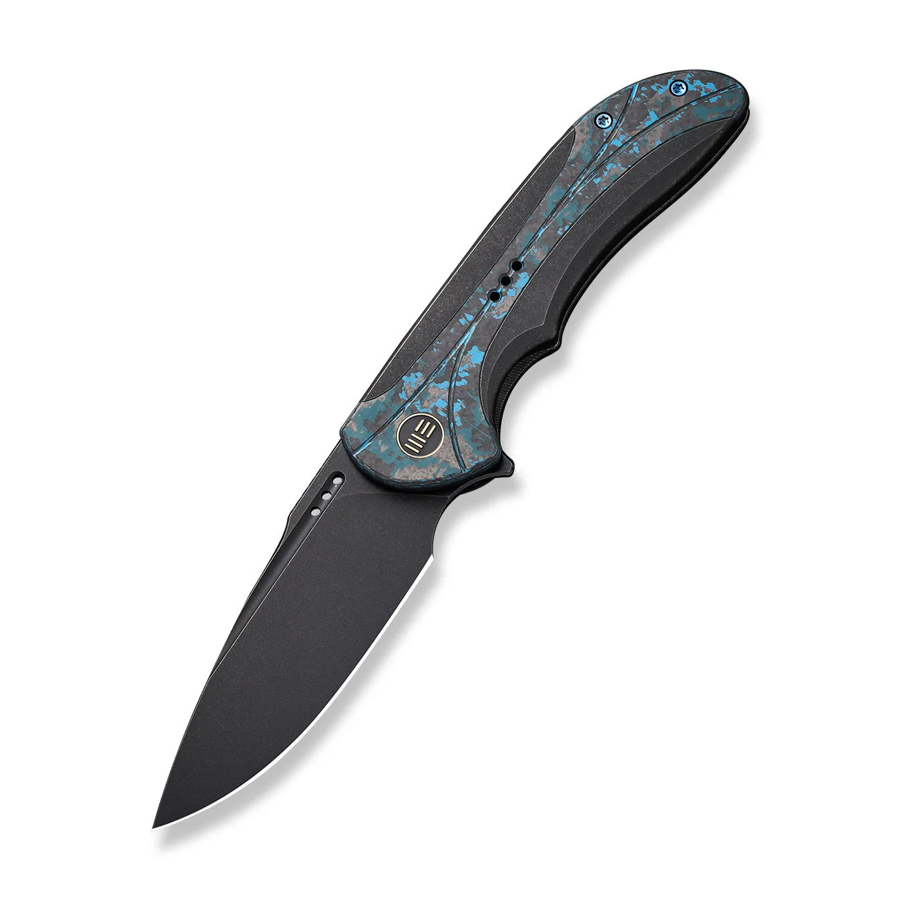 WEKNIFE Equivik Flipper Knife Titanium & FatCarbon Fiber Handle (3.48" CPM 20CV Blade) WE23020-4 - Image 4
