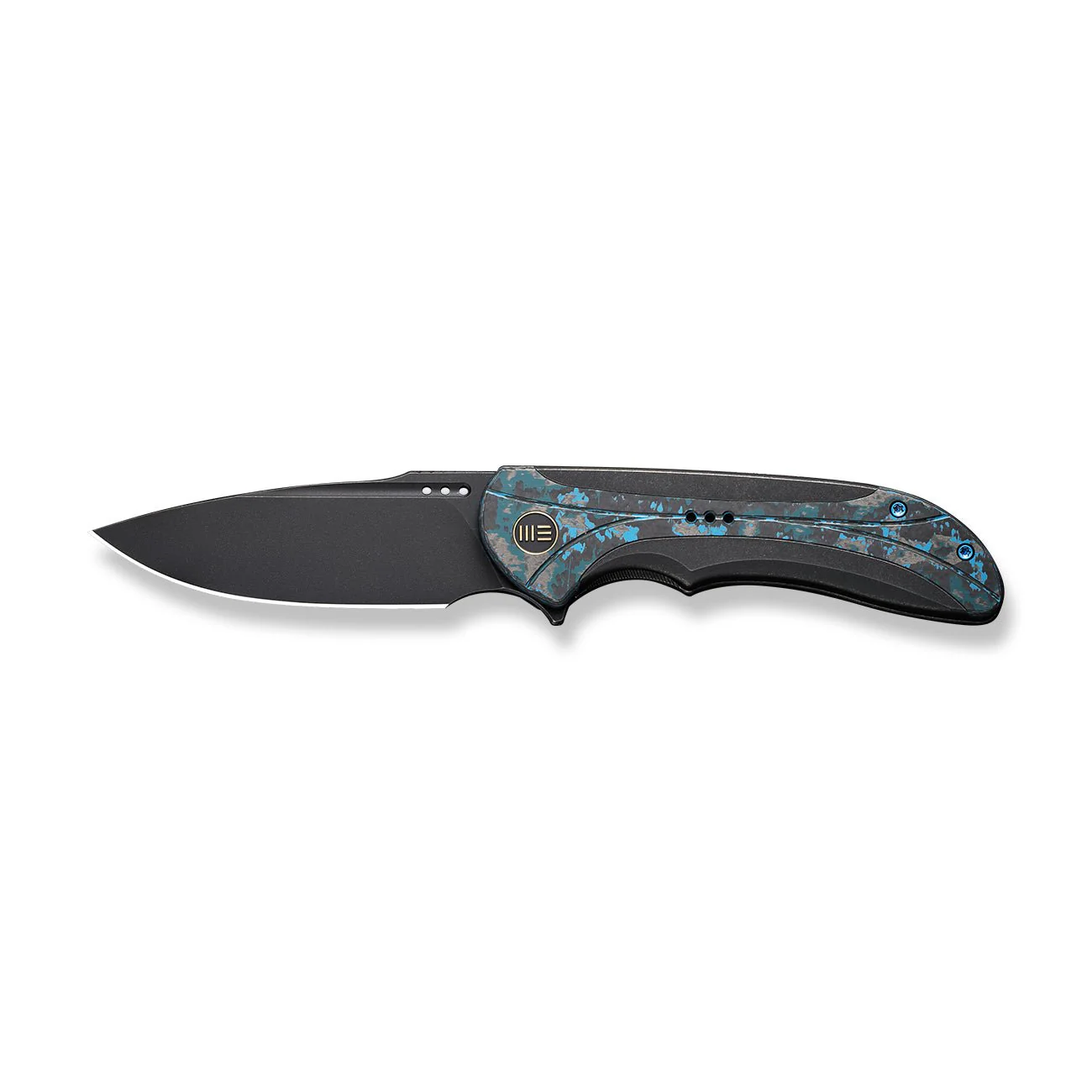WEKNIFE Equivik Flipper Knife Titanium & FatCarbon Fiber Handle (3.48" CPM 20CV Blade) WE23020-4 - Image 5