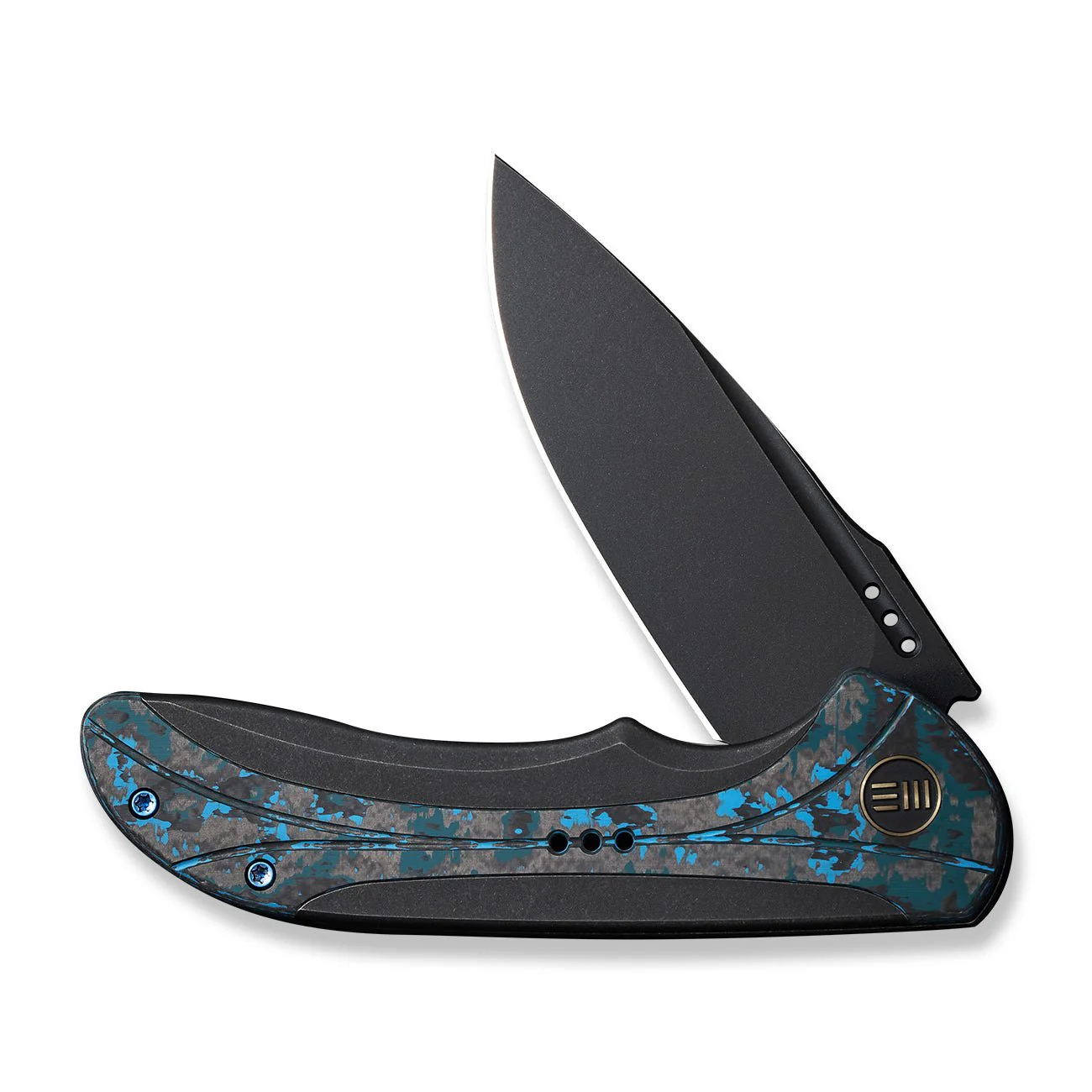 WEKNIFE Equivik Flipper Knife Titanium & FatCarbon Fiber Handle (3.48" CPM 20CV Blade) WE23020-4 - Image 6