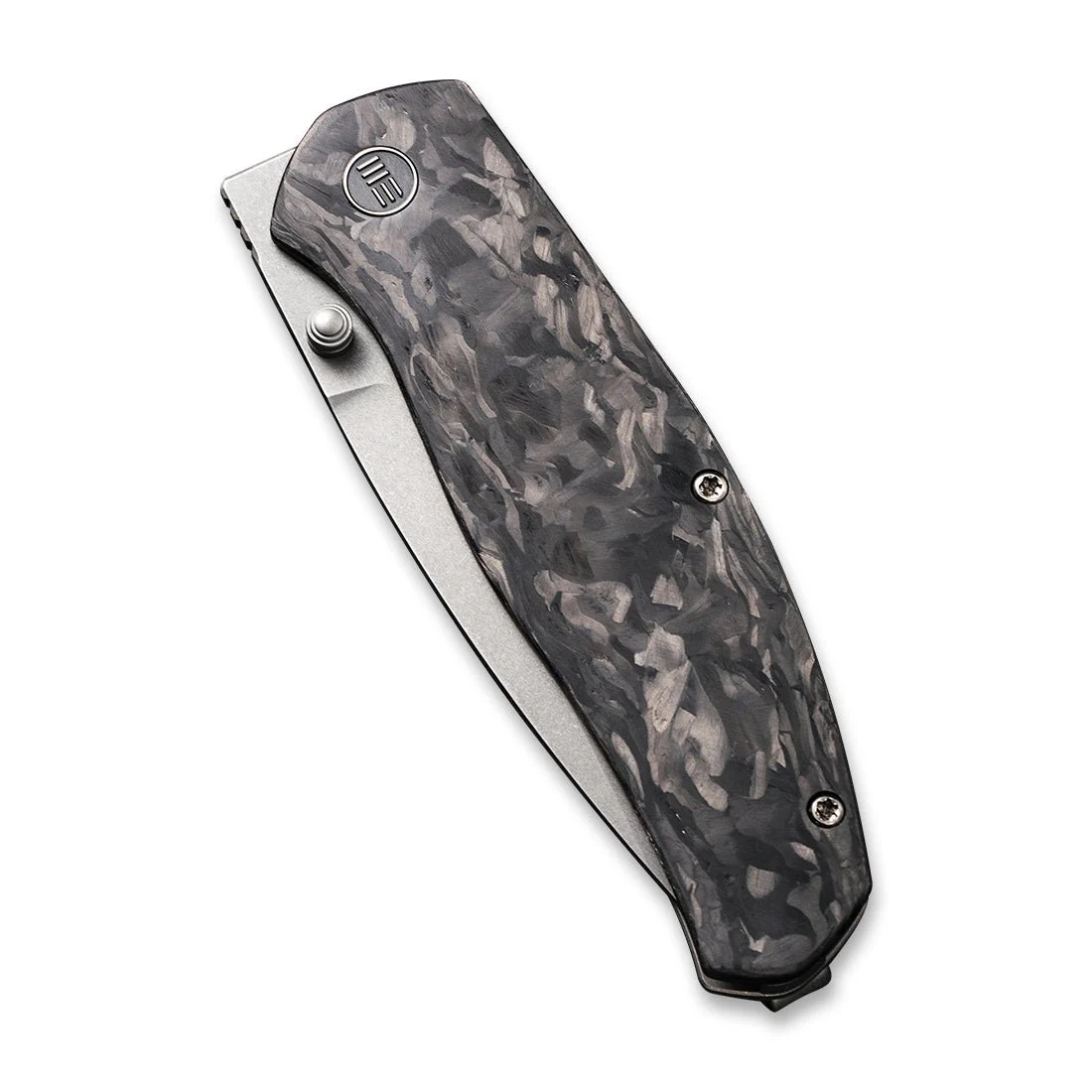 WEKNIFE Esprit Thumb Stud & Front Flipper Knife Titanium & Carbon Fiber Handle (3.25" CPM 20CV Blade) WE20025A-A - Image 5
