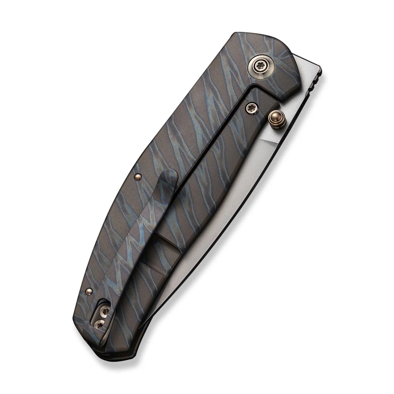 WEKNIFE Esprit Front Flipper & Thumb Stud Knife Titanium Handle (3.25" CPM 20CV Blade) WE20025B-B - Image 7