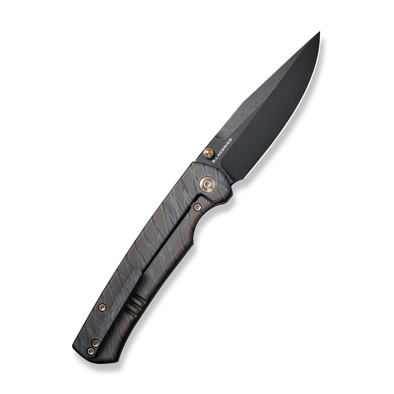 WEKNIFE Evoke Thumb Stud & Front Flipper Knife Titanium Handle (3.48" CPM 20CV) WE21046-4 - Image 2