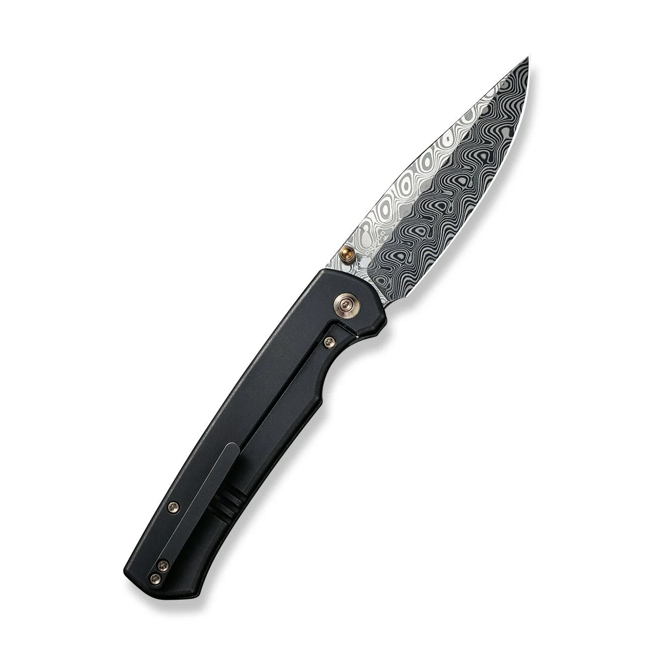 WEKNIFE Evoke Thumb Stud & Front Flipper Knife Titanium Handle (3.48" Damasteel) WE21046-DS1 - Image 2