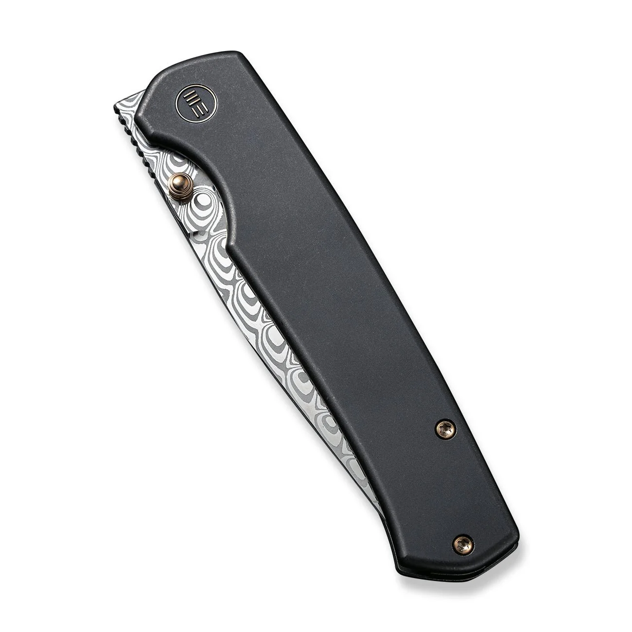 WEKNIFE Evoke Thumb Stud & Front Flipper Knife Titanium Handle (3.48" Damasteel) WE21046-DS1 - Image 6