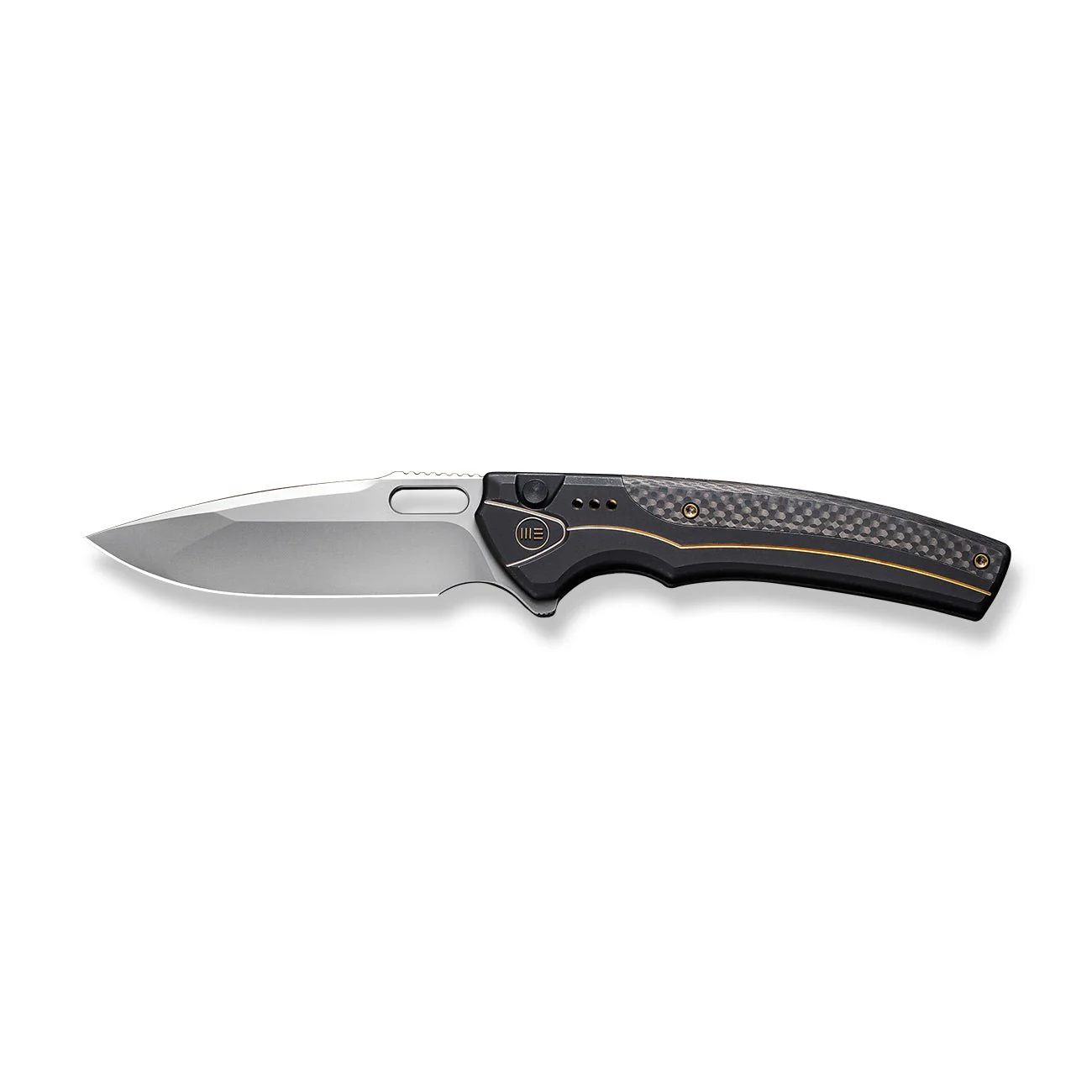 WEKNIFE Exciton Flipper & Thumb Hole & Button Lock Knife Titanium Handle (3.68" CPM 20CV Blade) WE22038A-1 - Image 4