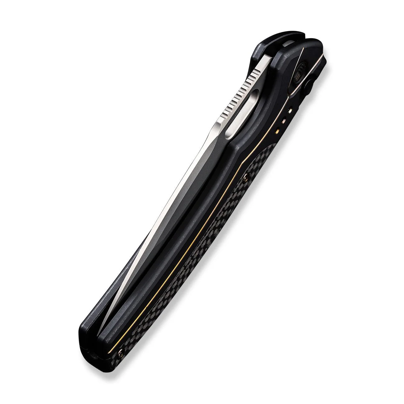 WEKNIFE Exciton Flipper & Thumb Hole & Button Lock Knife Titanium Handle (3.68" CPM 20CV Blade) WE22038A-1 - Image 8