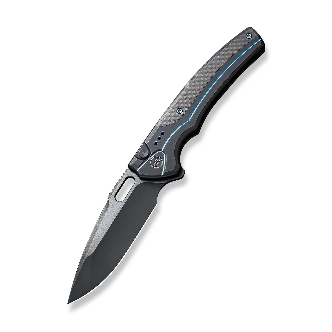 WEKNIFE Exciton Flipper & Thumb Hole & Button Lock Knife Titanium Handle (3.68" CPM 20CV Blade) WE22038A-2 - Image 2