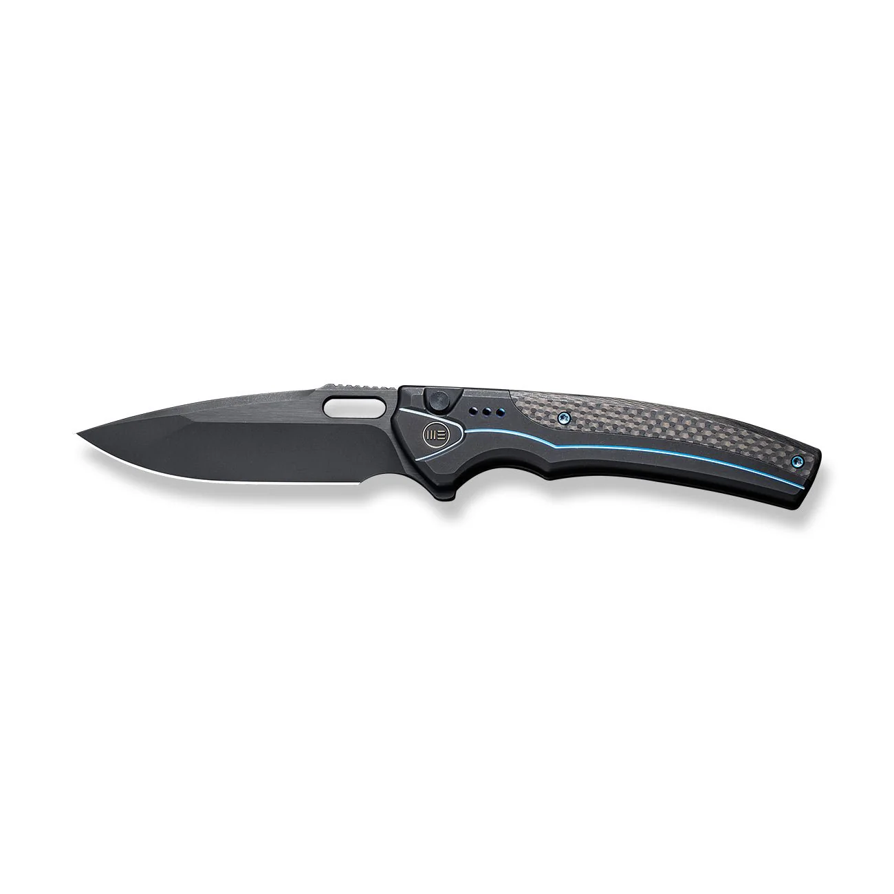 WEKNIFE Exciton Flipper & Thumb Hole & Button Lock Knife Titanium Handle (3.68" CPM 20CV Blade) WE22038A-2 - Image 4