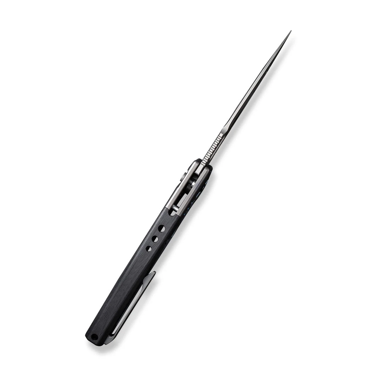 WEKNIFE Exciton Flipper & Thumb Hole & Button Lock Knife Titanium Handle (3.68" CPM 20CV Blade) WE22038A-3 - Image 9